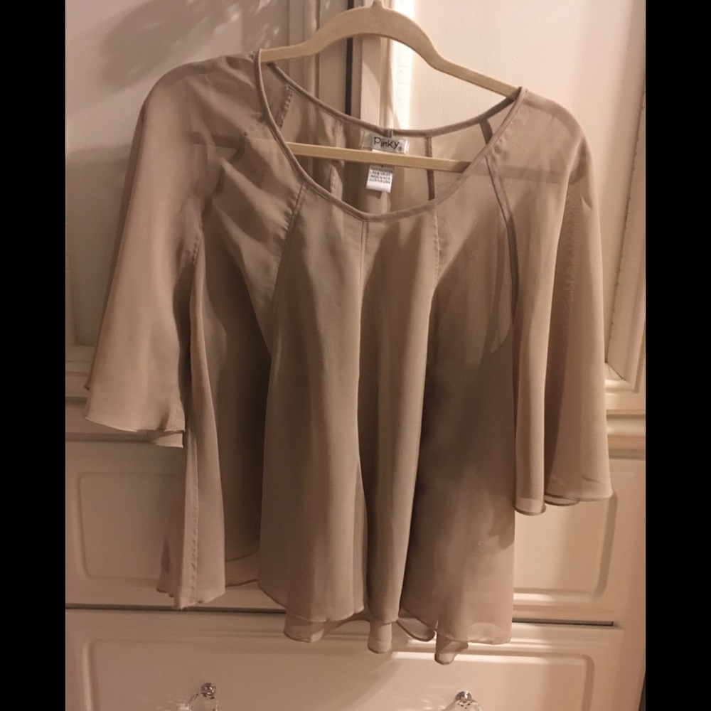 Pinky brand sheer flowy top
